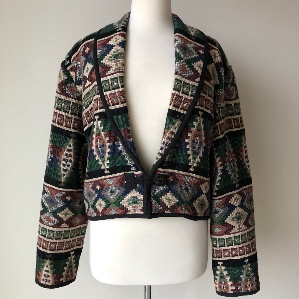 90s Western Cropped Jacket